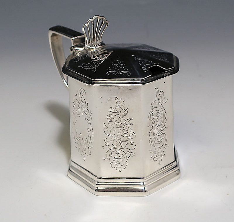 Antique Silver Victorian Mustard pot made in 1843