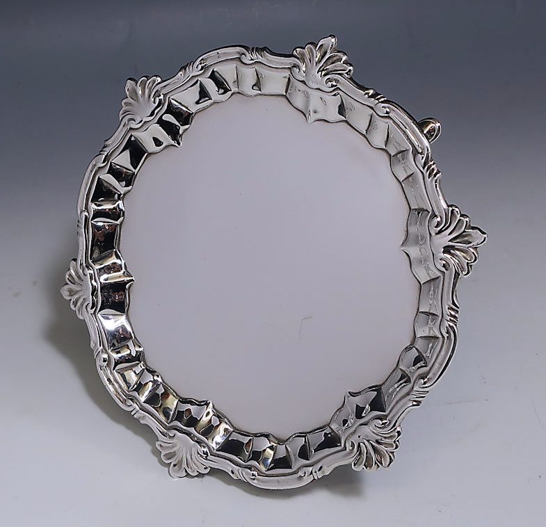 Antique Silver George II Salver made in 1753